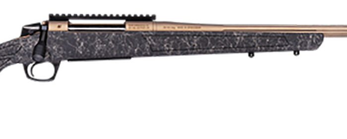CVA CR3961F Cascade Long Range Hunter Full Size 300 Win Mag 24" Smoked Bronze Cerakote Steel Threaded Barrel, Black w/Smoked Bronze Web Synthetic Stock