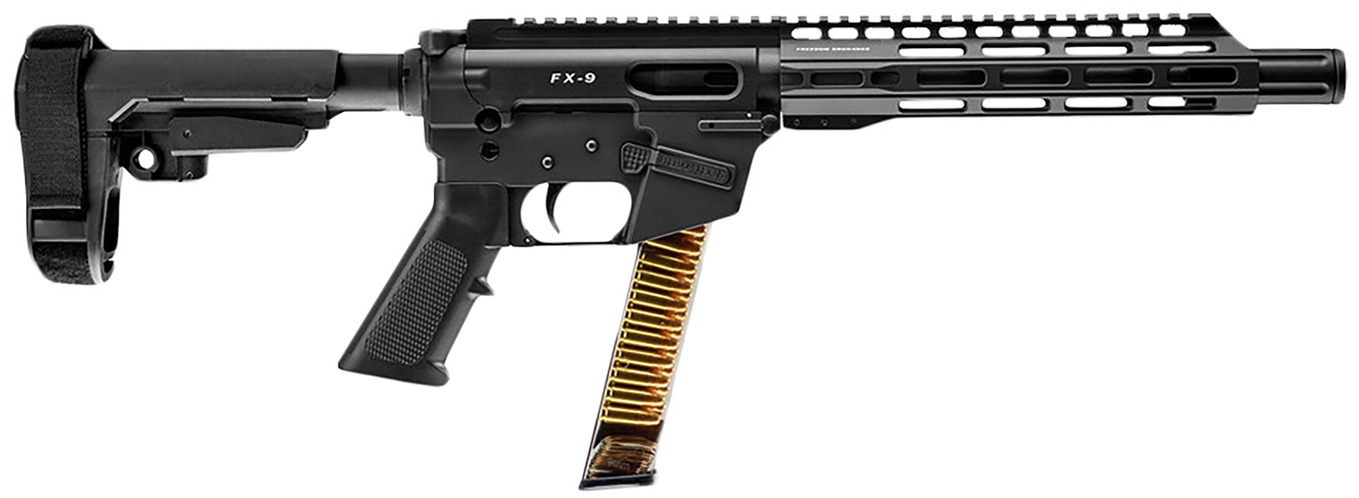 FREEDOM ORDNANCE FX9P10S FX-9 9mm Luger 31+1 10" Black Nitride Steel Barrel, M-LOK Handguards, Black Anodized Aluminum Picatinny Rail Receiver, Black SBA3 Brace, AR15 Grips, Right Hand 3 FREEDOM ORDNANCE FX9P10S FX-9 9mm Luger 31+1 10" Black Nitride Steel Barrel, M-LOK Handguards, Black Anodized Aluminum Picatinny Rail Receiver, Black SBA3 Brace, AR15 Grips, Right Hand