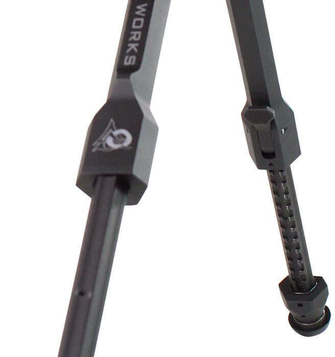 Odin Works BPPRIZMARCABLK Precision Bipod Arca Black 4.0"-14.50" 6061 Aluminum/303 Stainless Steel