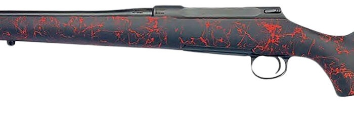 Sauer 80118091 100 Classic XT Sports South Exclusive Full Size 308 Win 5+1 22" Matte Blued Steel Barrel & Drilled & Tapped Steel Receiver, Black/Red Webbing HS Precision Synthetic Stock