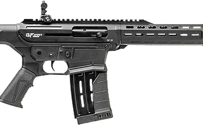 Gforce Arms GF251220 GF25  12 Gauge Semi-Auto 3" 5+1 20" Black Cerakote Spiral Threaded Barrel, Black Cerakote Picatinny Rail Aluminum Receiver, Black Adjustable Synthetic Stock  w/Black Rubber Grip