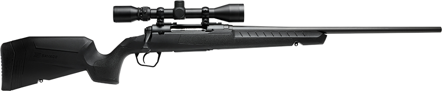 Savage Arms 32006 Axis XP Combo 308 Win 4+1 22" Matte Black Button Rifled Barrel, Matte Black Drilled & Tapped Carbon Steel Receiver, Fixed Sporter Black Synthetic Stock, Weaver 3-9x40mm, Right Hand
