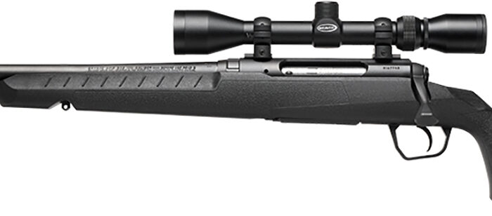 Savage Arms 32019 Axis XP Combo 400 Legend 4+1 20" Matte Black Button Rifled Barrel, Matte Black Drilled & Tapped Carbon Steel Receiver, Fixed Sporter Black Synthetic Stock, Weaver 3-9x40mm, Left Hand