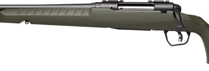 Savage Arms 32073 Axis 2  243 Win 4+1 22" Matte Black Sporter Barrel, Matte Black Drilled & Tapped Steel Receiver, Fixed Green Synthetic Stock, Left Hand