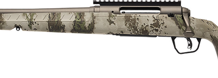 Savage Arms 32313 Axis 2 Pro Compact 350 Legend 4+1 18" Gun Metal Bronze Cerakote Heavy Threaded Barrel & Picatinny Rail Carbon Steel Receiver, Fixed Woodland Camo Synthetic Stock, Left Hand