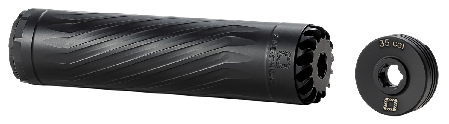 Anechoic X35B Anechox 35 35Cal/338Lapua/338/35Magnums Black Stainless Steel/Titanium 1 3/8"x24 w/ 1/2"x28 DTA 3 Anechoic X35B Anechox 35 35Cal/338Lapua/338/35Magnums Black Stainless Steel/Titanium 1 3/8"x24 w/ 1/2"x28 DTA