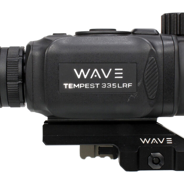 Wave WTS200 Tempest 335 LRF Thermal Black 3.3x35mm Illuminated Multi Reticle 384x288, 12 Microns, 50 Hz Resolution, Digital Zoom 13.2x Rapid/Smooth