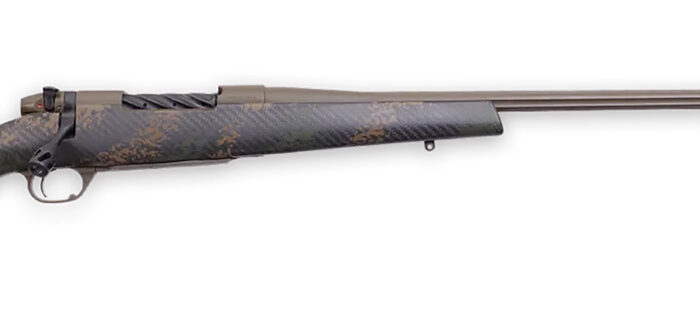 Weatherby MBC20N28NOR8B Mark V Backcountry 2.0 28 Nosler 3+1 28" Patriot Brown Cerakote Fluted Barrel/Peak 44 Blacktooth Carbon Fiber w/ Dark Green/Brown Sponge Stock