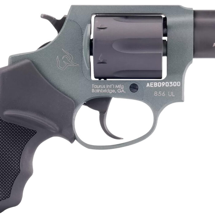 Taurus 2-85621ULC27 856 Ultra-Lite Small 38 Special 6 Shot 2" Matte Black Alloy Steel Barrel & Cylinder, Cerakote Charcoal Green Aluminum Frame, Transfer Bar Safety, Exposed Hammer