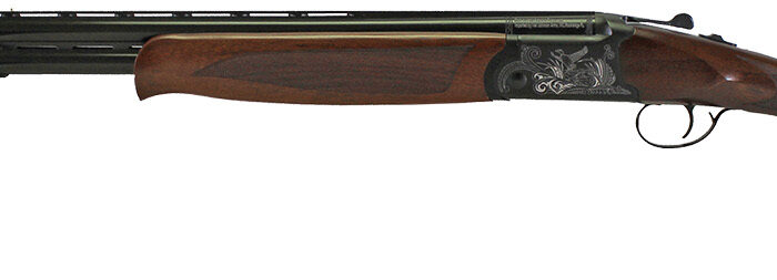 Iver Johnson Arms IJ60020 IJ600  20 Gauge Break Open 3" 2rd 28" Over/Under Vent Rib Barrel, Matte Black Chromed w/Engraving Steel Receiver, Fixed Walnut Checkered Wood Stock & Forend