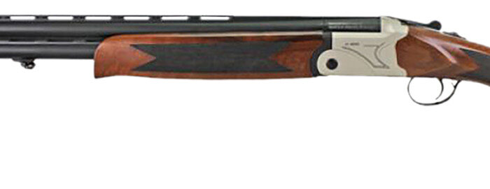 Iver Johnson Arms IJ60012LW28S IJ600 Lightweight Full Size 12 Gauge Break Open 3" 2rd 28" Black Over/Under Vent Rib Barrel, Silver Engraved Aluminum Receiver, Fixed Walnut Wood Stock, Ambidextrous