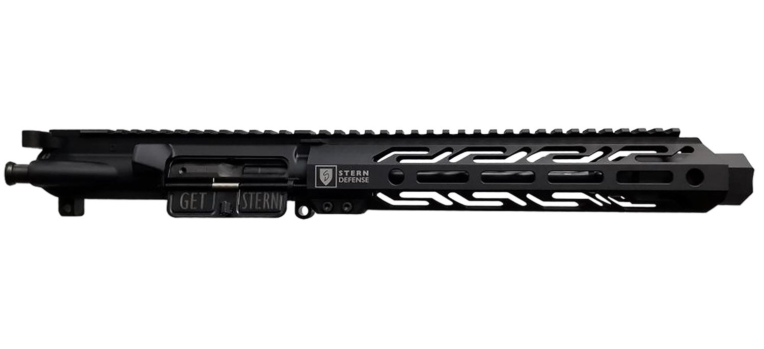 Stern Defense 015SD10INCHMOD5MLOK855 9mm 8.50" Black Melonite Barrel 7075-T6 Aluminum Anodized Receiver