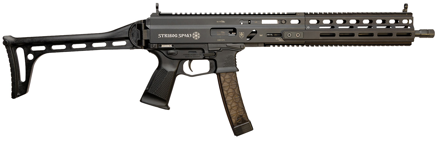 Grand Power 810091157978 Stribog SP9A3 9mm Luger 30+1 16" Black Picatinny Rail, Black Polymer Grip 3 Grand Power 810091157978 Stribog SP9A3 9mm Luger 30+1 16" Black Picatinny Rail, Black Polymer Grip