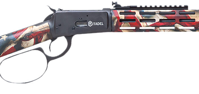 Citadel CIT44LVRUSA Levtac 92 44 Mag 8+1 16.50" Matte Black Threaded Barrel & Steel Receiver w/Picatinny Rail, Fixed Respect Camo (American Flag) Synthetic Stock, Right Hand