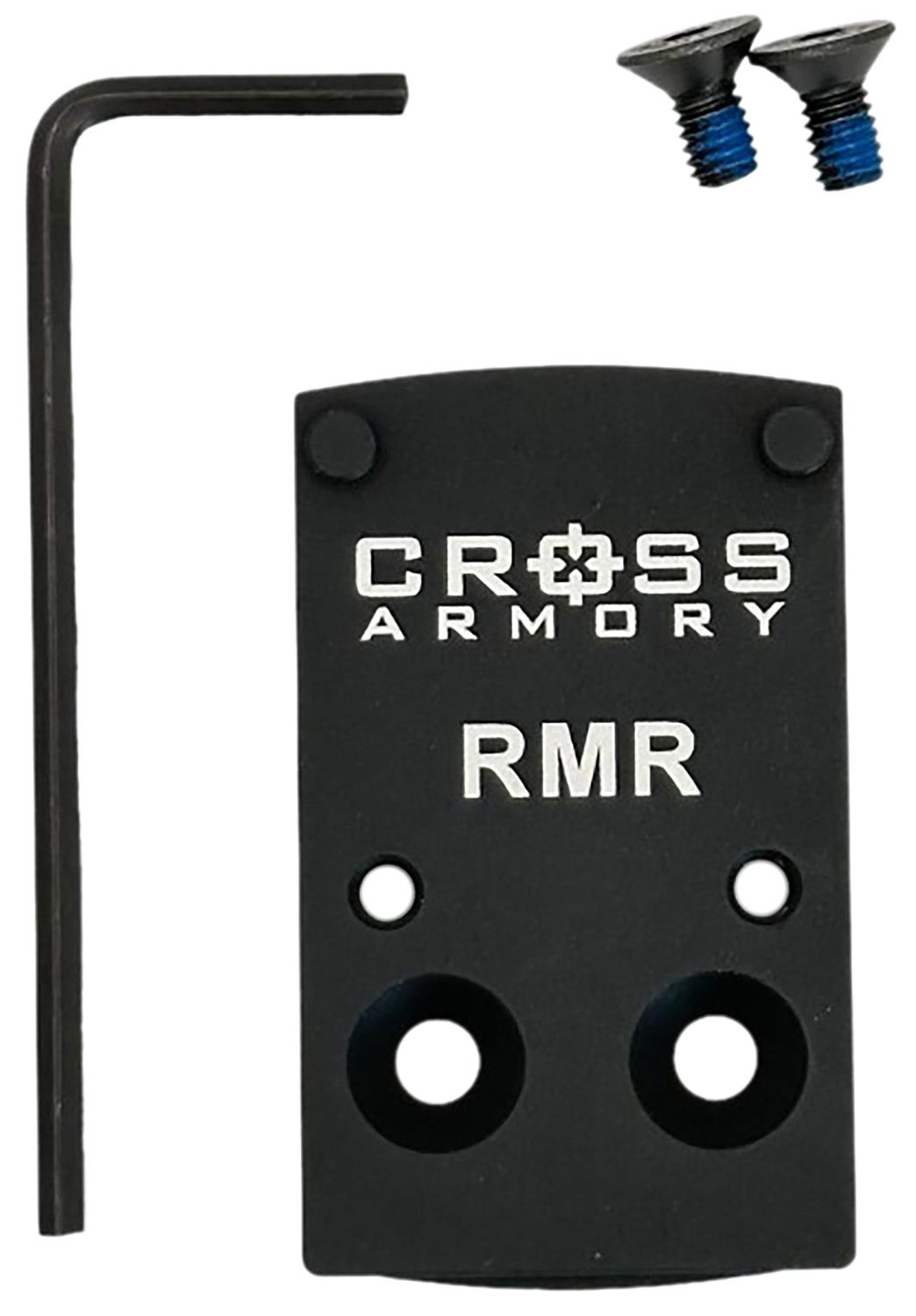 Cross Armory CRRMADAPTER Adapter Plate Black Oxide Aluminum Compatible w/ RMR Optics 3 Cross Armory CRRMADAPTER Adapter Plate Black Oxide Aluminum Compatible w/ RMR Optics