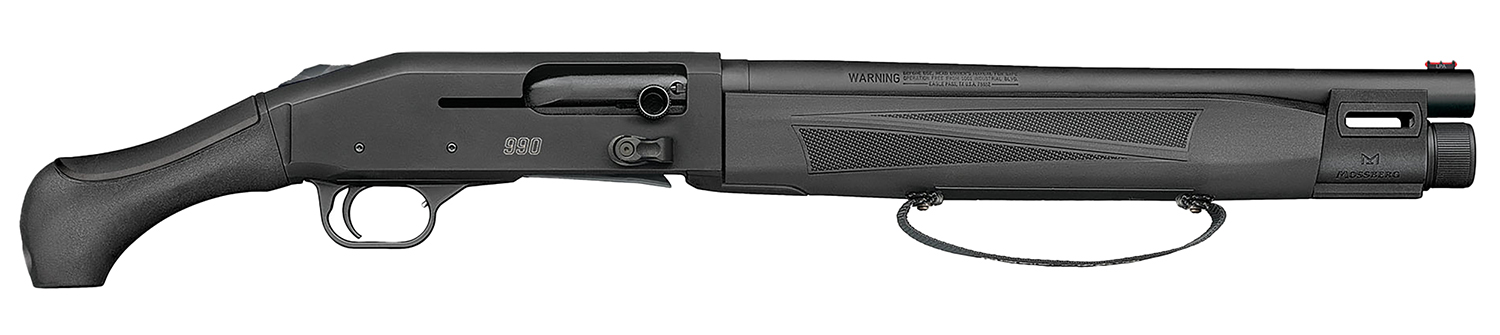 Mossberg 83001 990 AfterShock 12 Gauge Semi-Auto 3" 5+1 14.75" Matte Blued Barrel, Strapped w/M-LOK Forend, Matte Blued Receiver, Black Synthetic Aftershock Grip,  Ambidextrous