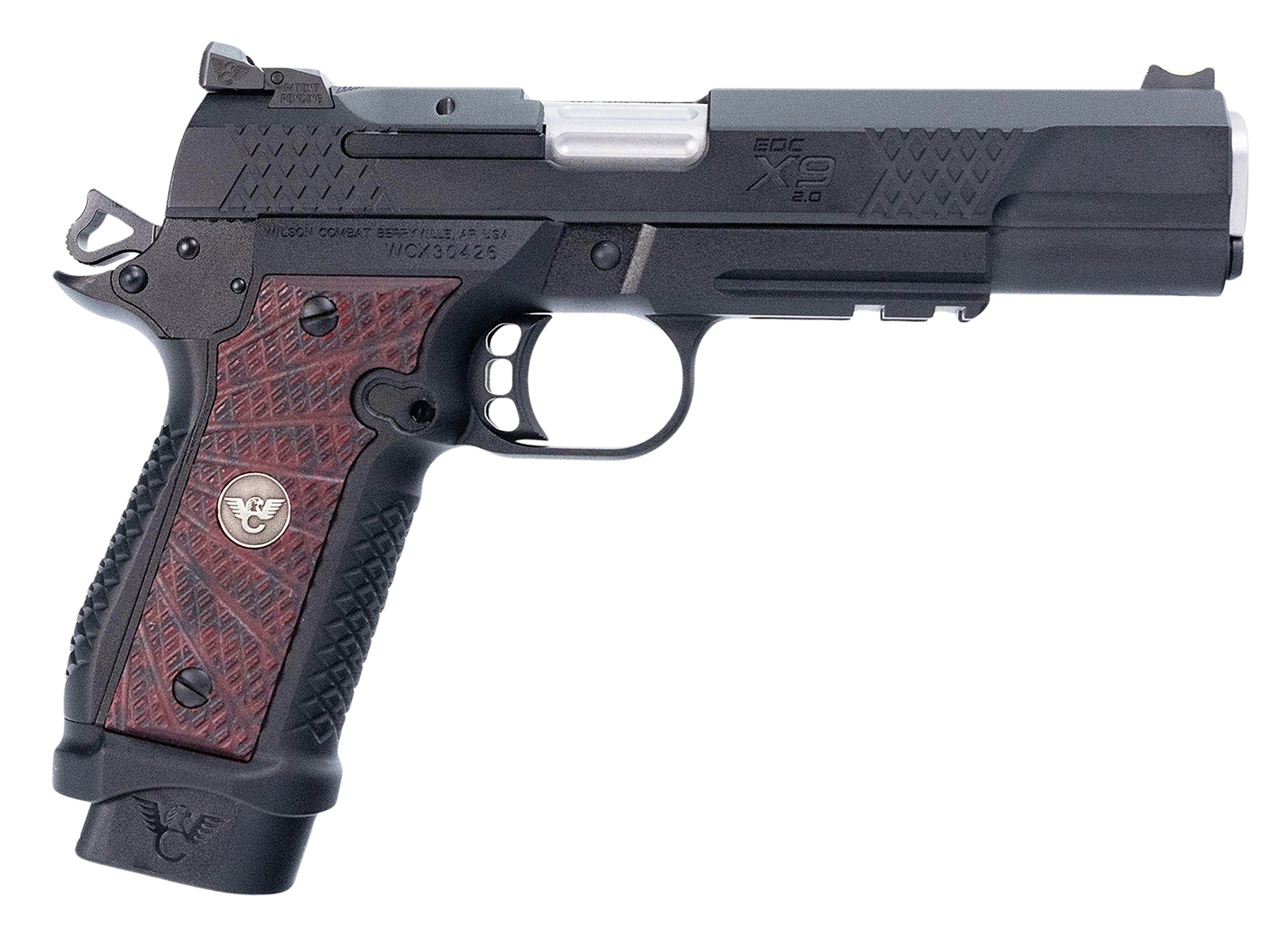 Wilson Combat EDC X9 2.0 9mm Luger 18+1 5" Barrel, Black Cherry G10 Grip 3 Wilson Combat EDC X9 2.0 9mm Luger 18+1 5" Barrel, Black Cherry G10 Grip