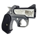 Bond Arms BA30THXL-45LC/410 30th XL 45 Colt (Long Colt)/410 Gauge 2 Shot 3" Engraved Matte Stainless Steel Barrel, Rough Matte Stainless Steel Frame, Black B6 Resin Grips 1 184157