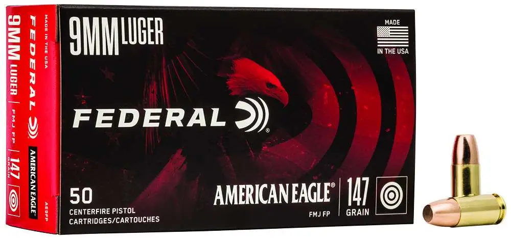 FEDERAL 9MM LUGER 147GR FMJ FP 50 RD/BX 20 BX/CS 3 FEDERAL 9MM LUGER 147GR FMJ FP 50 RD/BX 20 BX/CS