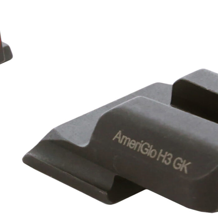 AmeriGlo SW245 i-Dot Sight Set for Smith & Wesson M&P Shield  Green Tritium Orange Outline Front Sight-Green Tritium Rear Sight