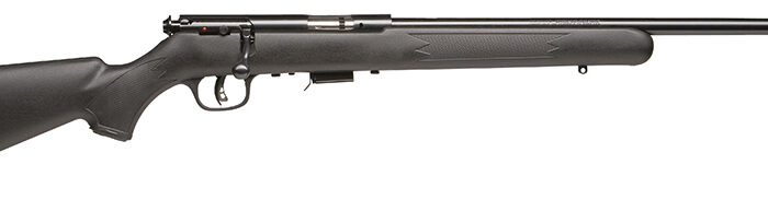 Savage Arms 96709 93R17 F Full Size 17 HMR 5+1 21" Matte Black Button Rifled Barrel, Matte Black Drilled & Tapped Carbon Steel Receiver, Matte Black Fixed Synthetic Stock, Right Hand