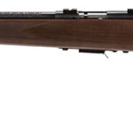 Savage Arms 96717 93R17 GLV Full Size 17 HMR 5+1 21" Matte Black Heavy Varmint Barrel, Matte Black Drilled & Tapped Carbon Steel Receiver, Satin Hardwood Fixed Stock, Left Hand 1 24188