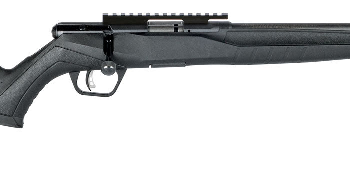Savage Arms 70803 B Series FV-SR Full Size 17 HMR 10+1 16.25" Matte Black Heavy Threaded Barrel, Matte Black Picatinny Rail Carbon Steel Receiver, Matte Black Fixed Synthetic Stock, Right Hand