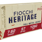 Fiocchi 762A Heritage 7.62x38mmRNagant 97gr Full Metal Jacket 50 Per Box/20 Case 1 34155