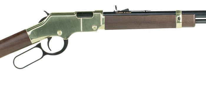 Henry H004 Golden Boy  22 LR Caliber with 16 LR/21 Short Capacity, 20" Octagon Barrel, Brasslite Metal Finish & American Walnut Stock Right Hand