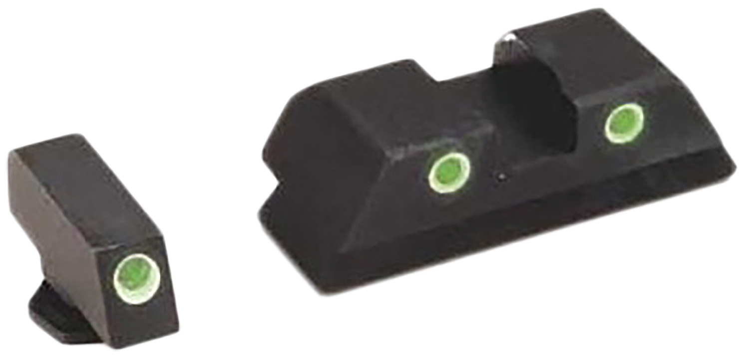 AmeriGlo GL113 Classic Tritium Sight Set for Glock Green Tritium White Outline Front Sight-Green Tritium White Outline Rear Sight 3 AmeriGlo GL113 Classic Tritium Sight Set for Glock Green Tritium White Outline Front Sight-Green Tritium White Outline Rear Sight