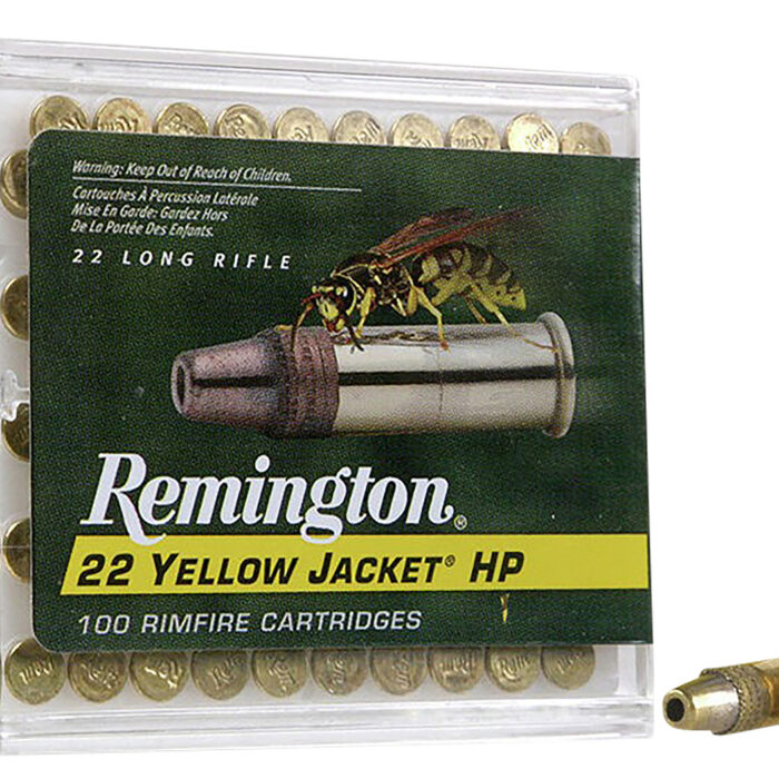 Remington Ammunition 21280 Yellow Jacket Rimfire 22LR 33gr Truncated Cone Hollow Point 100 Per Box/50 Case