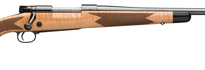 Winchester Repeating Arms 535218229 Model 70 Super Grade 264 Win Mag Caliber with 3+1 Capacity, 26" Barrel, High Polished Blued Metal Finish & Gloss AAA Maple Stock Right Hand (Full Size)