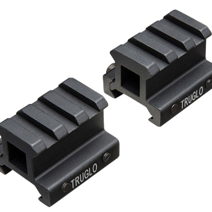 TruGlo TG8982B Picatinny Riser Mount  Matte Black Anodized