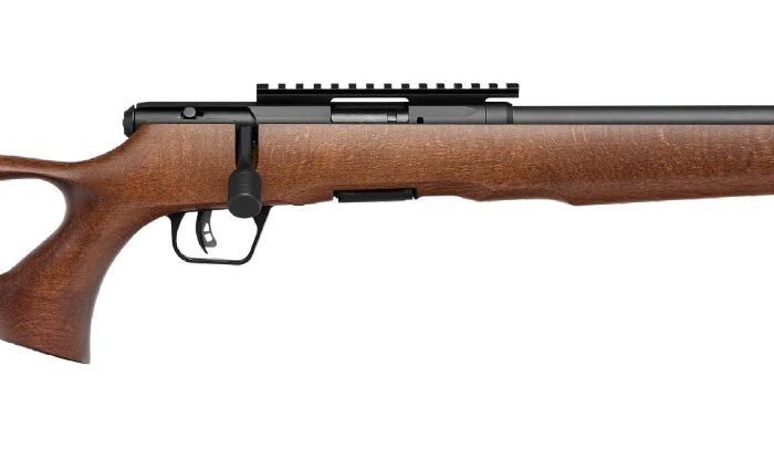 SAVAGE ARMS B22 22MAG BLK/WOOD 18" THD