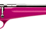 Savage Arms 13780 Rascal Youth 22 LR 1rd 16.13" Matte Black Sporter Barrel, Matte Black Carbon Steel Receiver, Pink Fixed Synthetic Stock, Right Hand 2 78640