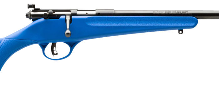 Savage Arms 13785 Rascal  Youth 22 LR 1rd 16.13" Matte Black Sporter Barrel, Matte Black Carbon Steel Receiver, Blue Fixed Synthetic Stock, Right Hand