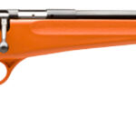 Savage Arms 13810 Rascal Youth 22 LR 1rd 16.13" Matte Black Sporter Barrel, Matte Black Carbon Steel Receiver, Orange Fixed Synthetic Stock, Right Hand 2 78645