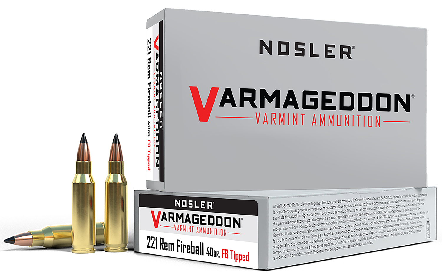 Nosler 65125 Varmageddon 221RemFireball 40gr Flat Base Tipped 20 Per Box/20 Case 3 Nosler 65125 Varmageddon 221RemFireball 40gr Flat Base Tipped 20 Per Box/20 Case