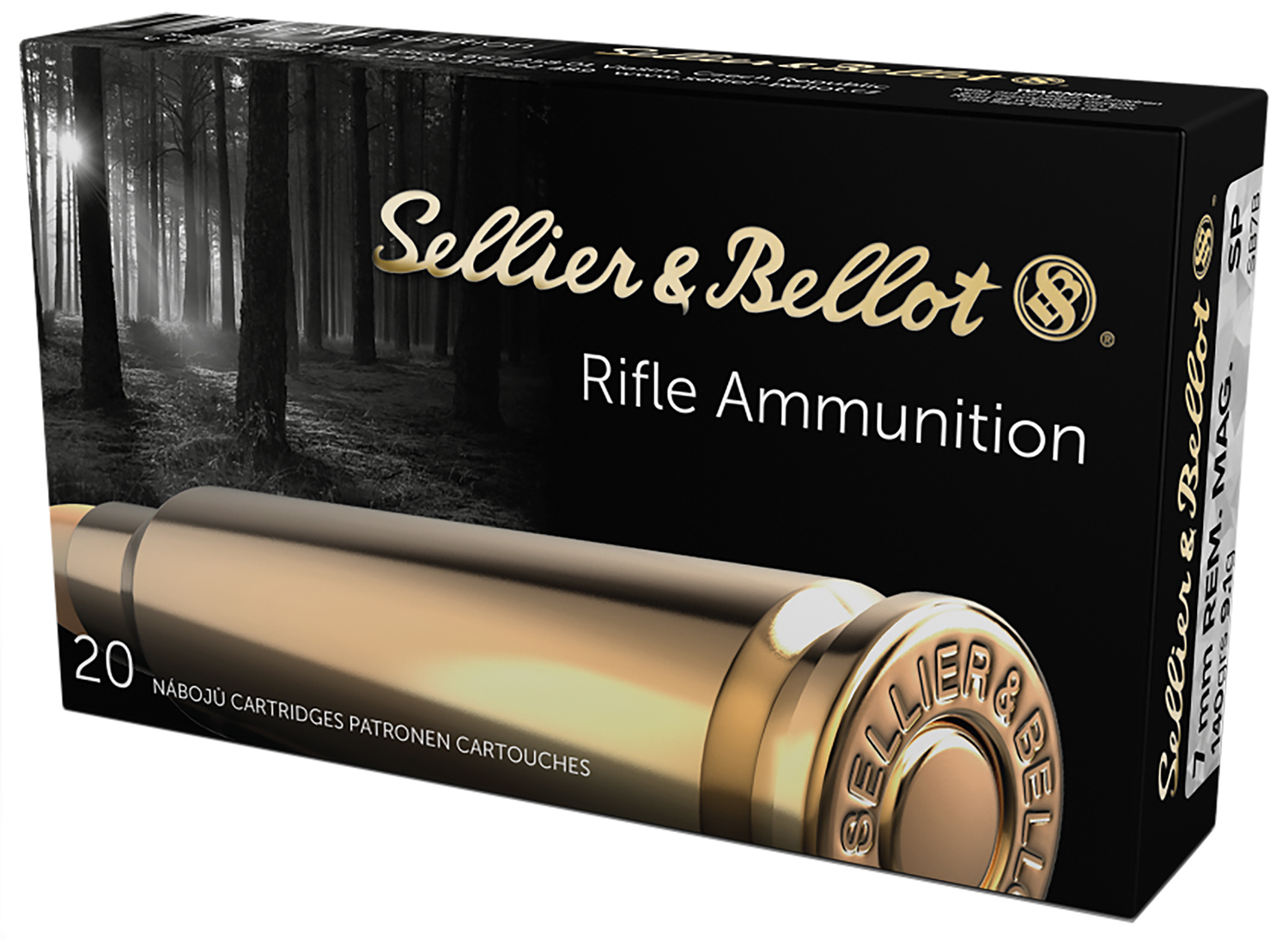 Sellier & Bellot SB7B Rifle  7mmRemMag 140gr Soft Point 20 Per Box/20 Case