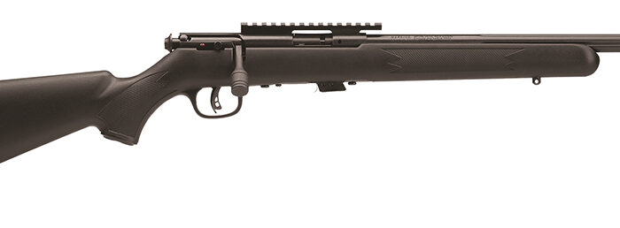 Savage Arms 96699 93R17 FV-SR Full Size 17 HMR 5+1 16.50" Matte Black Heavy Threaded Barrel, Matte Black Picatinny Rail Carbon Steel Receiver, Matte Black Fixed Varmint Synthetic Stock, Right Hand
