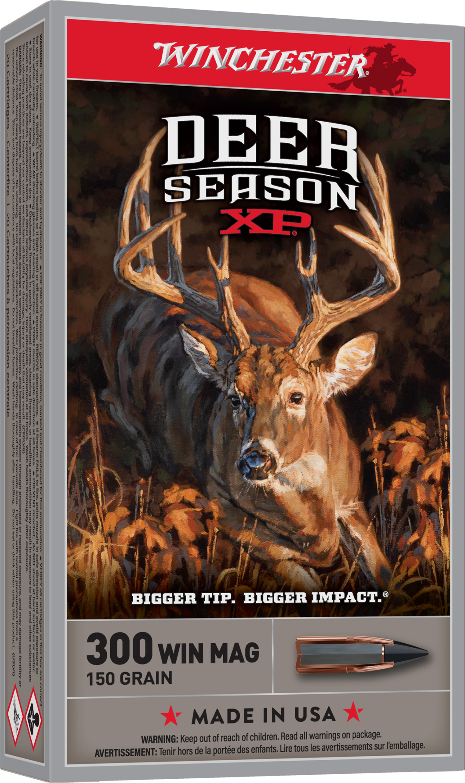 Winchester Ammo X300DS Deer Season XP 300WinMag 150gr Extreme Point 20 Per Box/10 Case 3 Winchester Ammo X300DS Deer Season XP 300WinMag 150gr Extreme Point 20 Per Box/10 Case