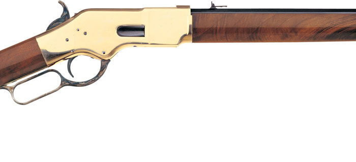 Taylors & Company 550190 1866  45 Colt (LC) Caliber with 10+1 Capacity, 20" Blued Octagon Barrel, Brass Metal Finish & Walnut Stock Right Hand (Full Size)