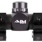 Aim Sports JTM432B Tactical Compact Black Anodized 4x 32mm 1" Tube Mil-Dot Reticle 2 97905