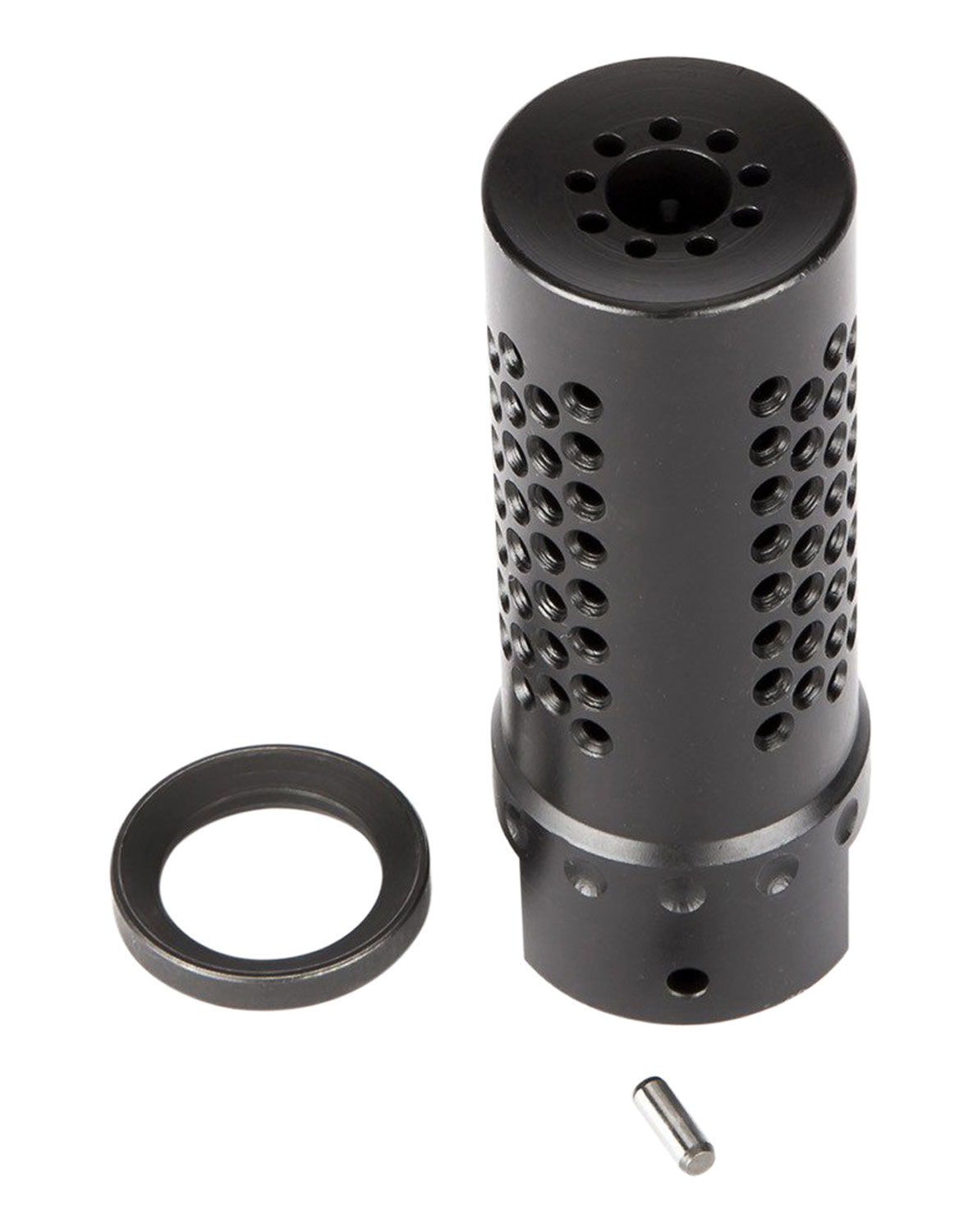 Spikes Tactical SBV1017 Dynacomp Extreme Muzzle Brake Black Nitride 416R Stainless Steel with 1/2"-28 tpi Threads & 2.25" OAL for 5.56x45mm NATO 3 Spikes Tactical SBV1017 Dynacomp Extreme Muzzle Brake Black Nitride 416R Stainless Steel with 1/2"-28 tpi Threads & 2.25" OAL for 5.56x45mm NATO