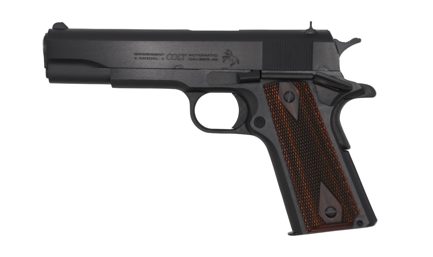 COLT GOV'T CLASSIC 45ACP BL/WD 5" 3 COLT GOV'T CLASSIC 45ACP BL/WD 5"