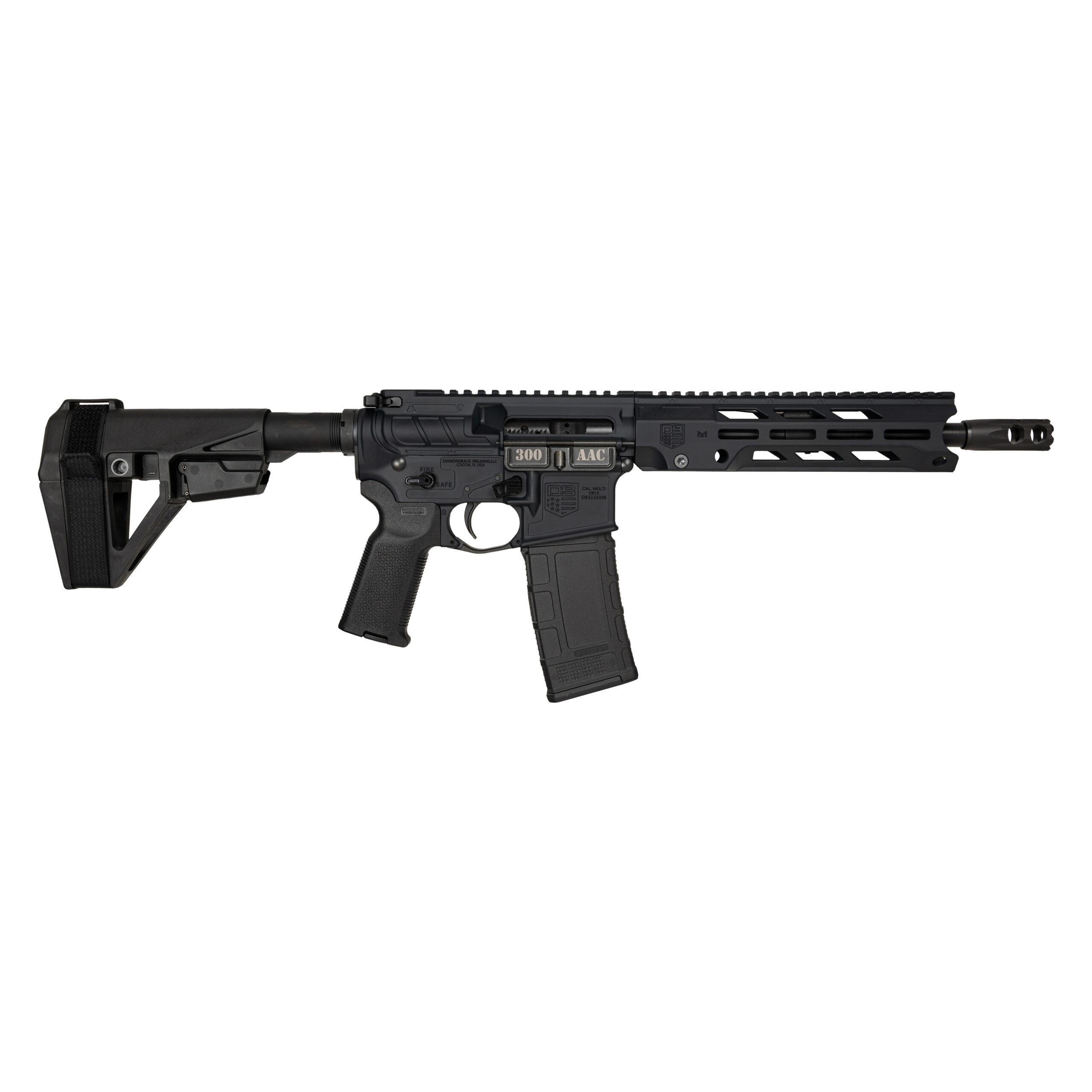 DIAMONDBACK FIREARMS DB15O 300BLK BLACK 10" BRACE 3 DIAMONDBACK FIREARMS DB15O 300BLK BLACK 10" BRACE