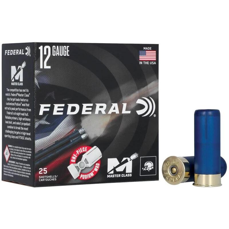 Federal Master Class Shotshells 12ga 2-3/4" 1oz 1300 fps #7.5 25/ct 3 Federal Master Class Shotshells 12ga 2-3/4" 1oz 1300 fps #7.5 25/ct