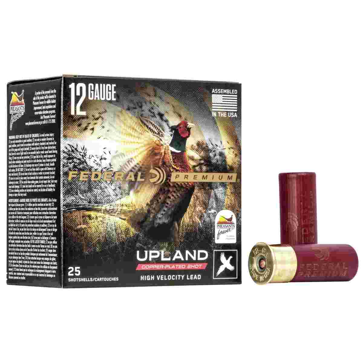 Federal Premium Wing-Shok Pheasants Forever High Velocity - 12ga 2-3/4" 1-1/4oz. #5-Shot 25/Box 3 Federal Premium Wing-Shok Pheasants Forever High Velocity - 12ga 2-3/4" 1-1/4oz. #5-Shot 25/Box