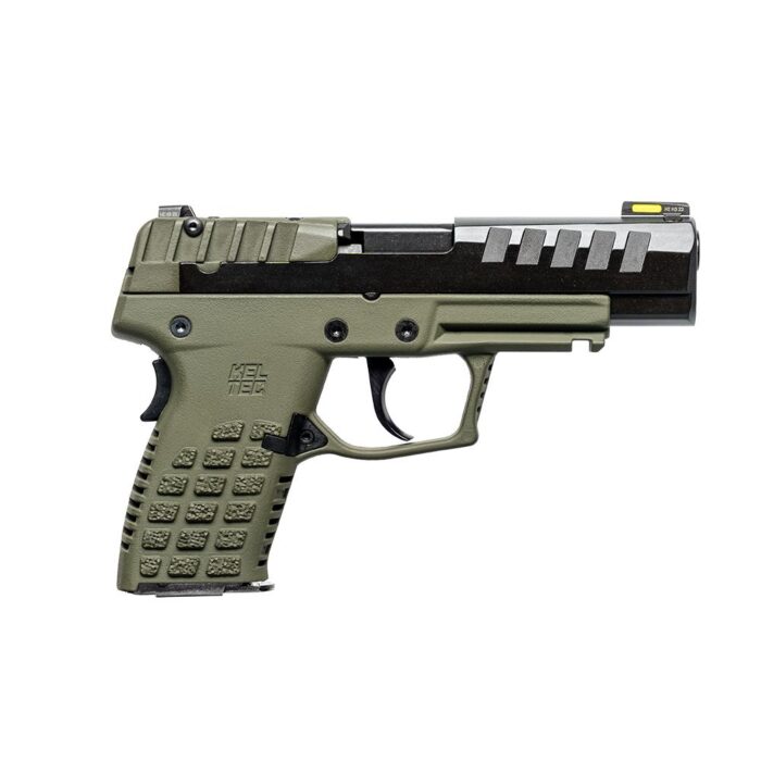 Kel-Tec CA Compliant P15 Handgun 9mm Luger 10rd Magazine 4" Barrel Black Side/OD Green Grip