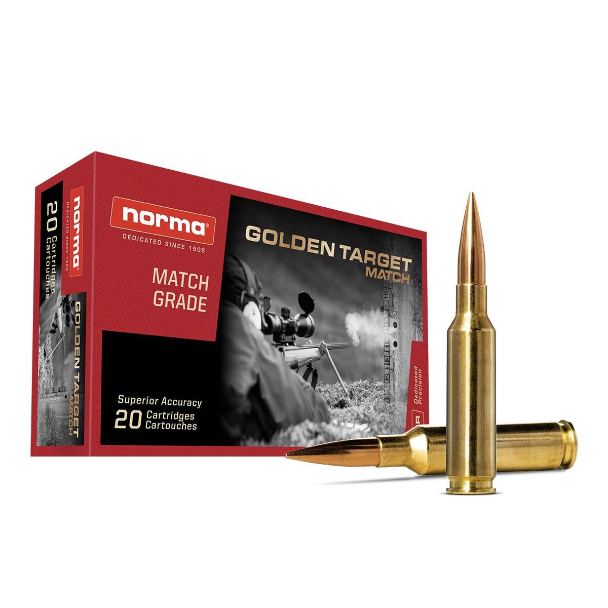 Norma Golden Target Match Rifle Ammunition 6.5 Creedmoor 143gr BTHP 2723 fps 20/ct 3 Norma Golden Target Match Rifle Ammunition 6.5 Creedmoor 143gr BTHP 2723 fps 20/ct